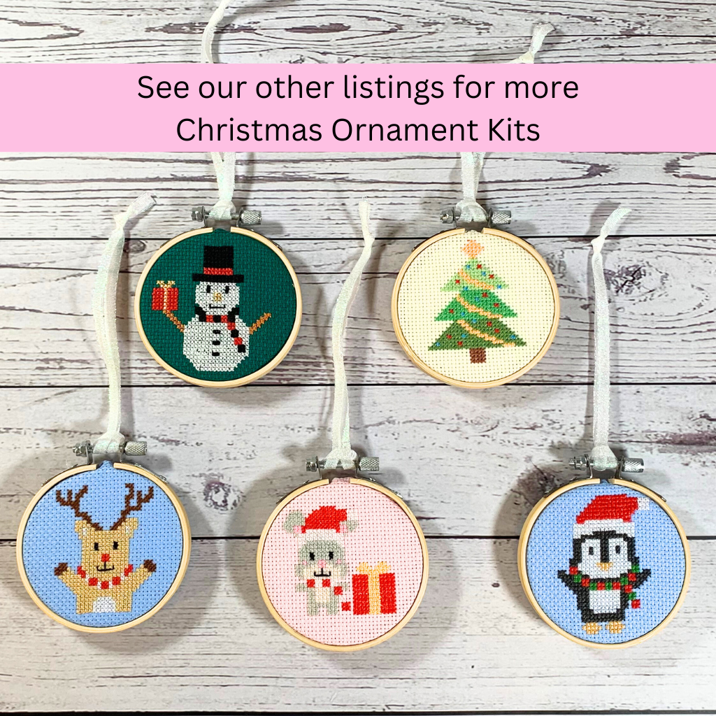 Christmas Tree Craft Kit (3 inch Hoop)