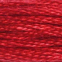 DMC #321 Metallic Carmine Red official colour swatch