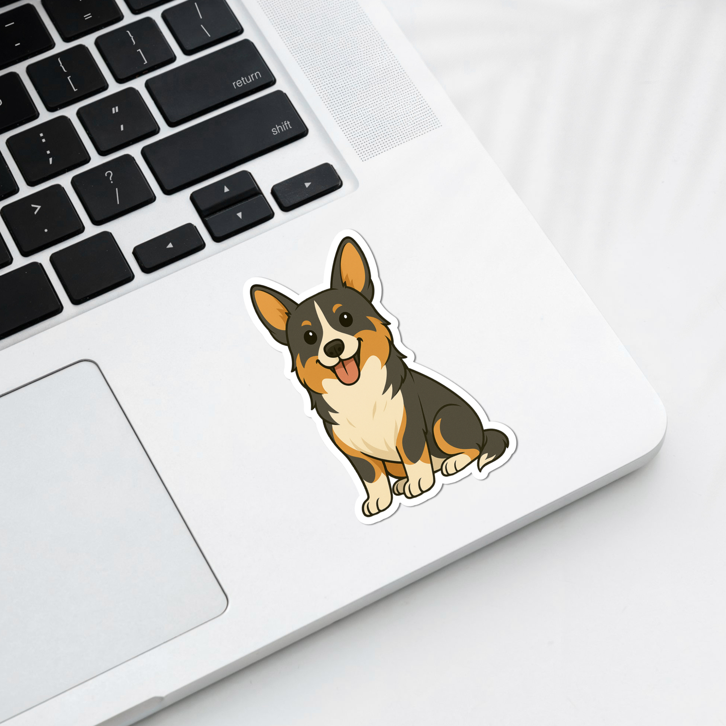 Custom Cardigan Welsh Corgi Dog Magnet - Tri-colored | Personalized with Pet Name
