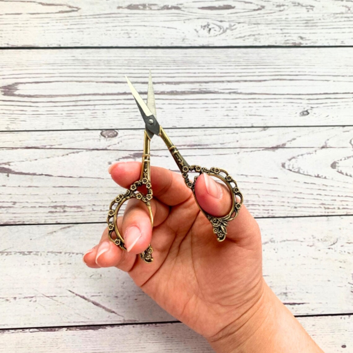 Embroidery Scissors with Floral Design