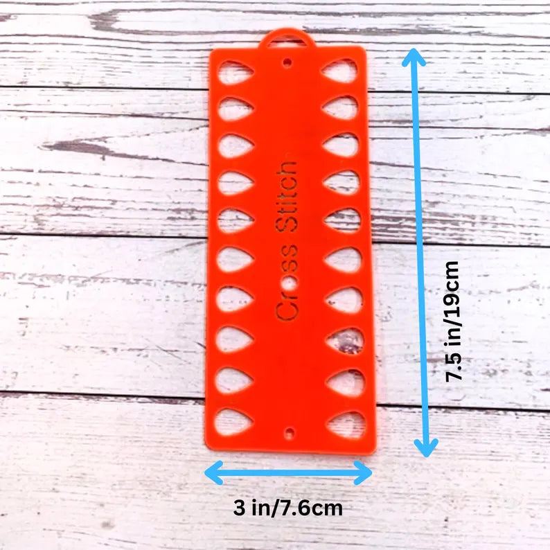 Cross Stitch Thread Organizer – 20 Holes – 7.5 x 3 Inches