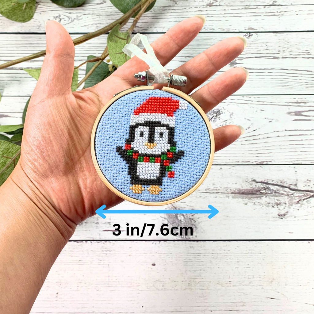 Kit de bricolage Pingouin (cerceau de 3 pouces)