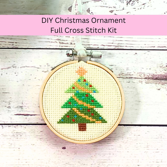 Christmas Tree Craft Kit (3 inch Hoop)