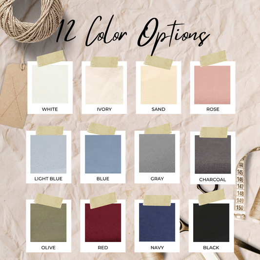 Linen Embroidery Fabric for Hand Embroidery & Fine Punch Needle - 12 color choices