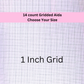 14 Count Gridded Aida Cloth with Removable Lines - Multiple Sizes Available