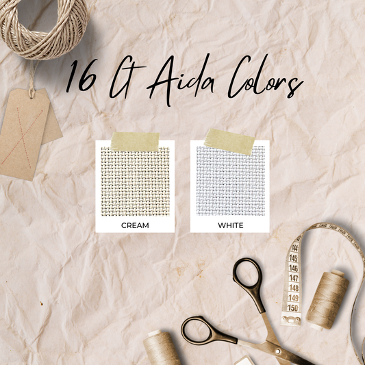 16 Count Aida for Cross Stitch - Multiple Sizes Available