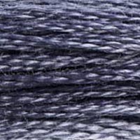 DMC #317 Metallic Steel official colour swatch