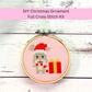Christmas Grey Mouse Cross Stitch Kit (3 inch Hoop)