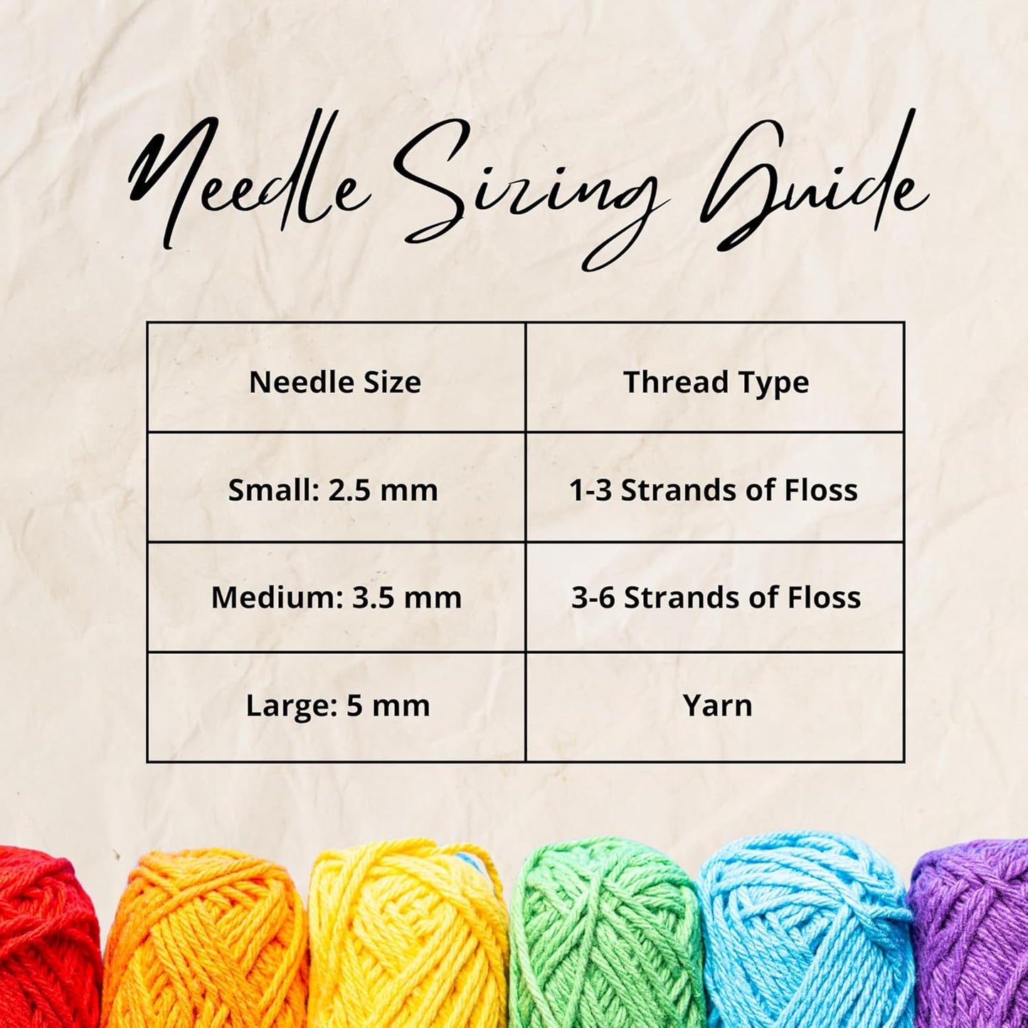 Adjustable Punch Needle Tool Kit – 3 Needle Sizes + Threaders