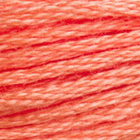 DMC #3340 Hot Peach official colour swatch