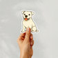 Autocollant bouledogue américain personnalisé – Blanc | Personnalisable avec nom
