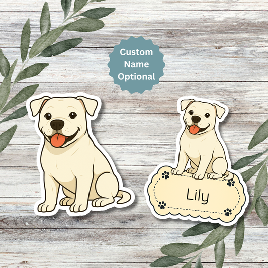 American Bulldog - Solid White dog merchandise hero