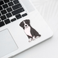 Custom Australian Shepherd Dog Sticker - Black and White | Personalized with Name