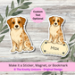 Personalized Australian Shepherd Dog Sticker - Red Merle