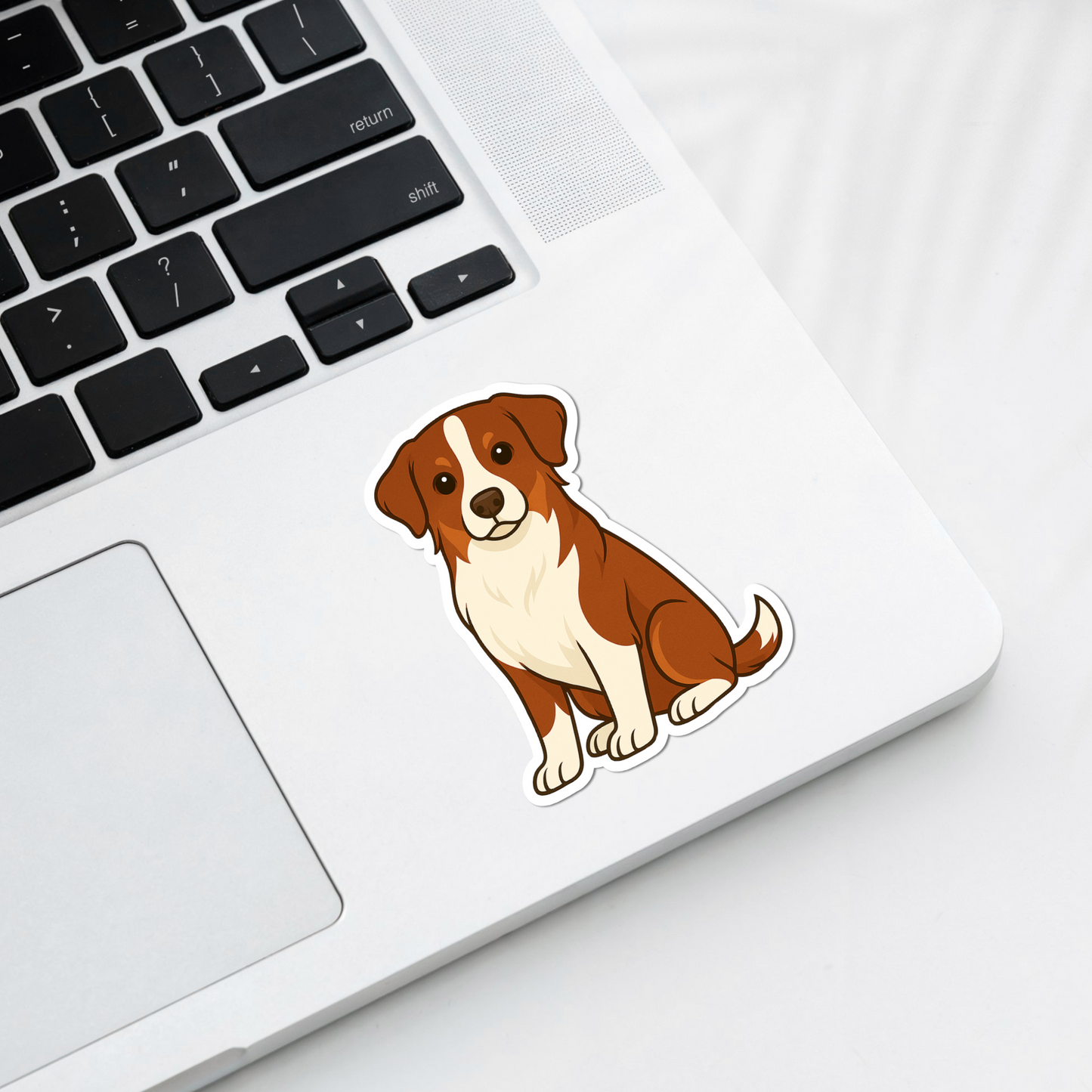 Custom Australian Shepherd Dog Magnet - Red and White | Personalized with Pet Name