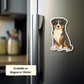 Custom Australian Shepherd Dog Magnet - Tri Colored | Personalized with Pet Name