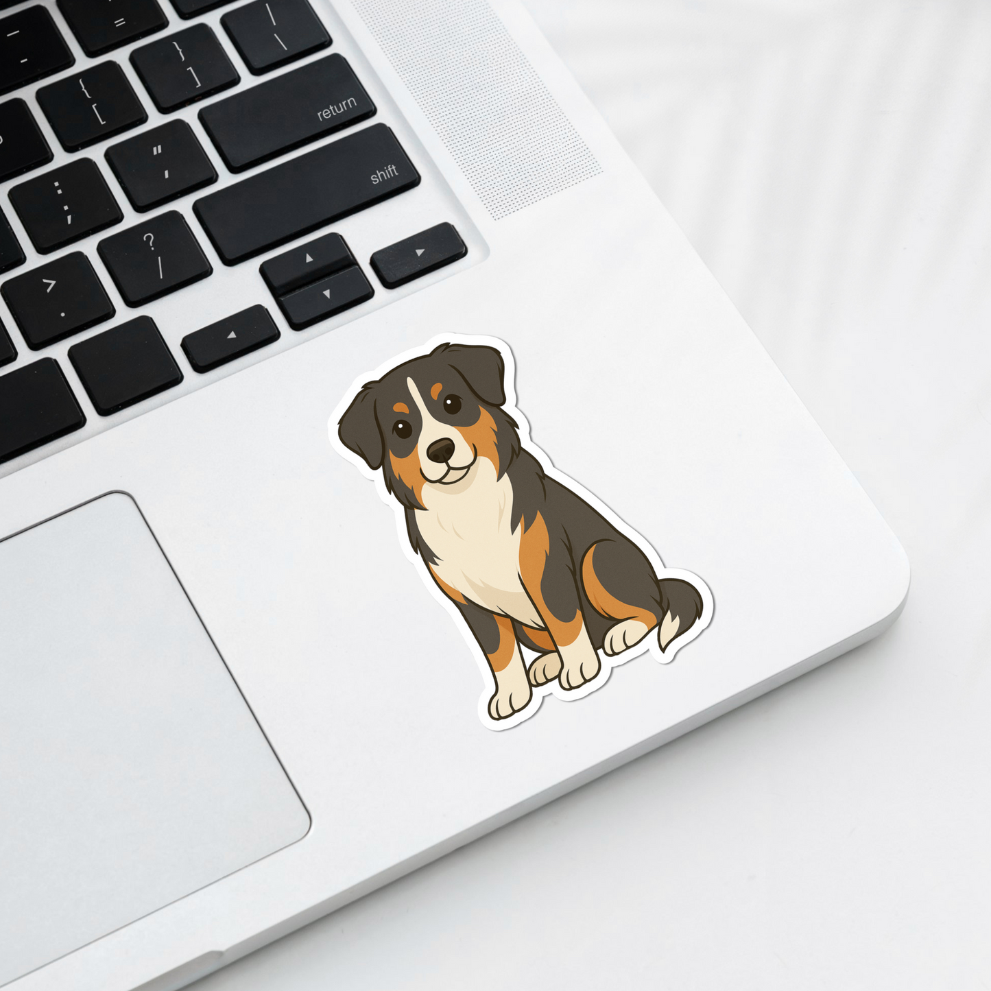 Custom Australian Shepherd Dog Magnet - Tri Colored | Personalized with Pet Name