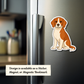 Personalized Beagle Dog Sticker - Red and White