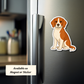 Custom Beagle Dog Magnet - Red and White | Personalized with Pet Name