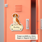 Personalized Beagle Dog Sticker - Red and White