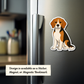 Personalized Beagle Dog Sticker - Chocolate Tri-color
