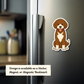 Personalized Bernedoodle Dog Sticker - Brown and White