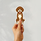 Custom Bernedoodle Dog Sticker - Brown and White | Personalized with Name
