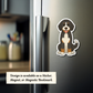 Personalized Bernedoodle Dog Sticker - Tri-color