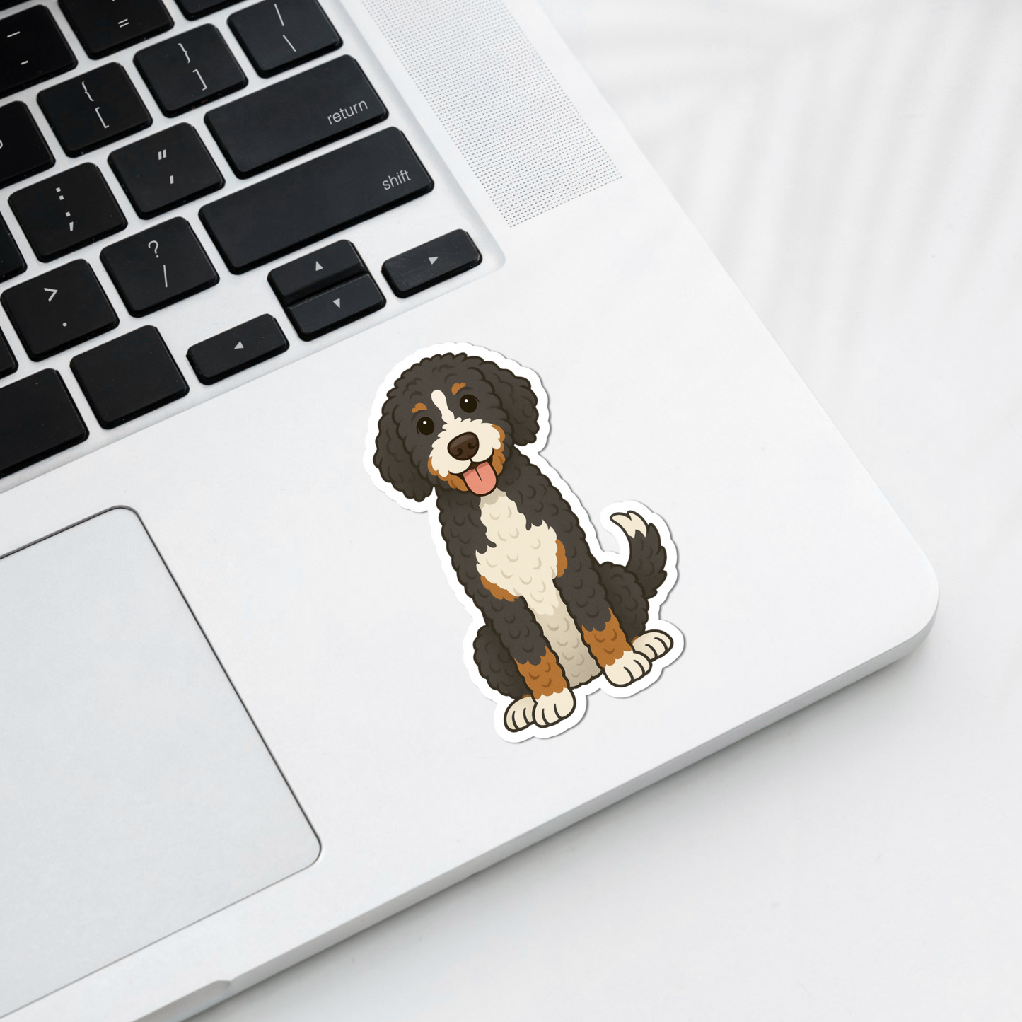 Custom Bernedoodle Dog Magnet - Tri-color | Personalized with Pet Name