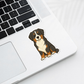 Custom Bernese Mountain Dog Sticker - Tri-colored  | Personalized with Name