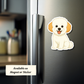 Custom Bichon Frise Dog Sticker - White with Apricot Ears | Personalized with Name