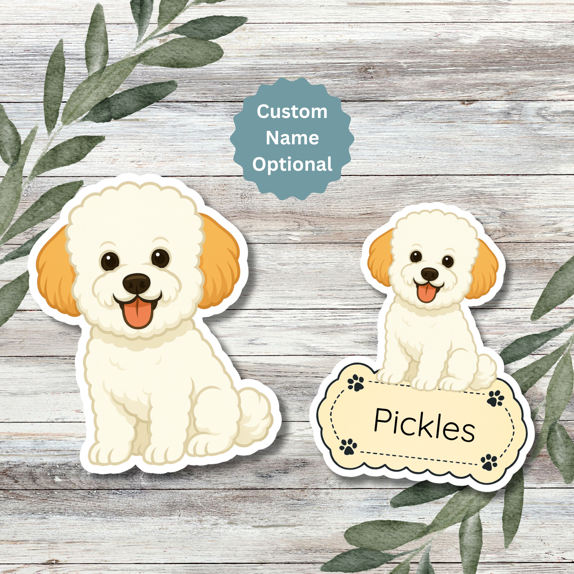 Bichon Frise - White with Apricot Ears dog merchandise hero