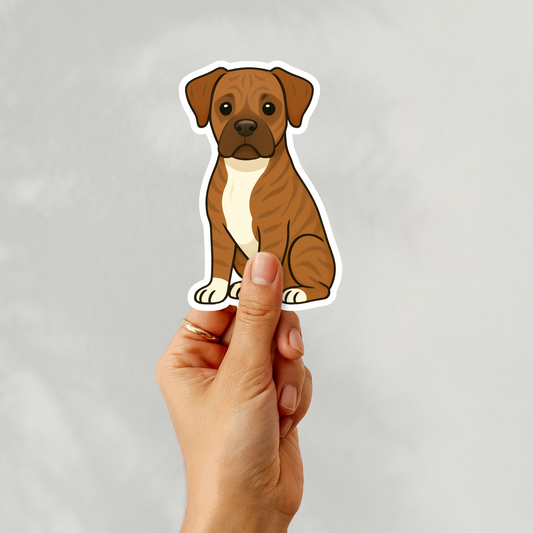 Autocollant personnalisé Boxer - Bringé | Personnalisé avec nom
