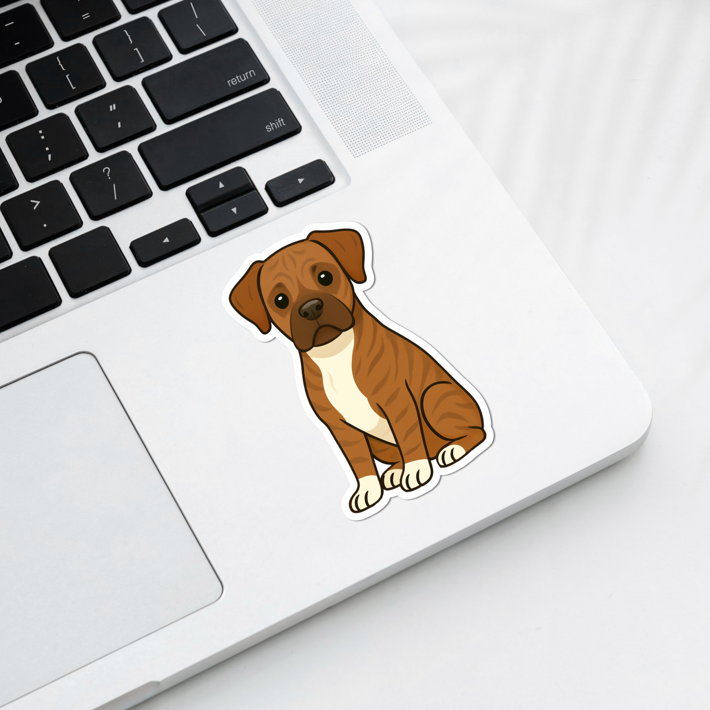 Custom Boxer Dog Magnet - Brindle | Personalized with Pet Name