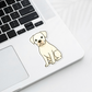 Custom Boxer Dog Magnet - White | Personalized with Pet Name