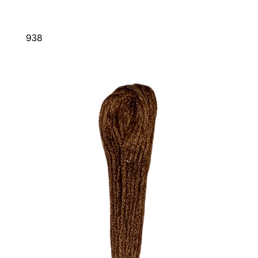 CXC #938 - Ultra Dark Coffee Brown - 6-Strand Cotton Floss