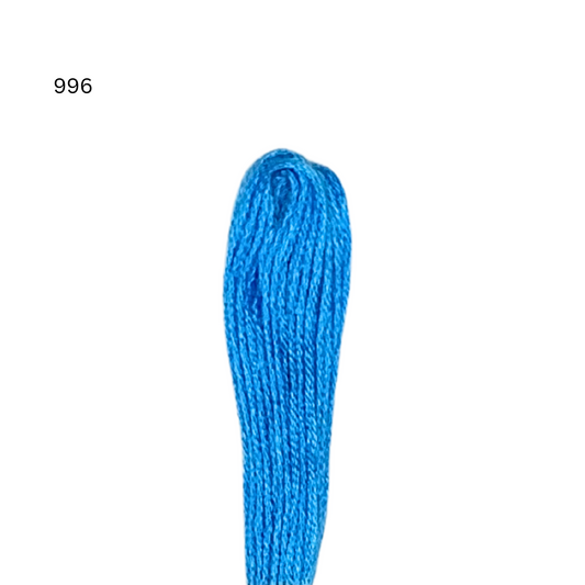 CXC #996 - Medium Electric Blue - 6-Strand Cotton Floss