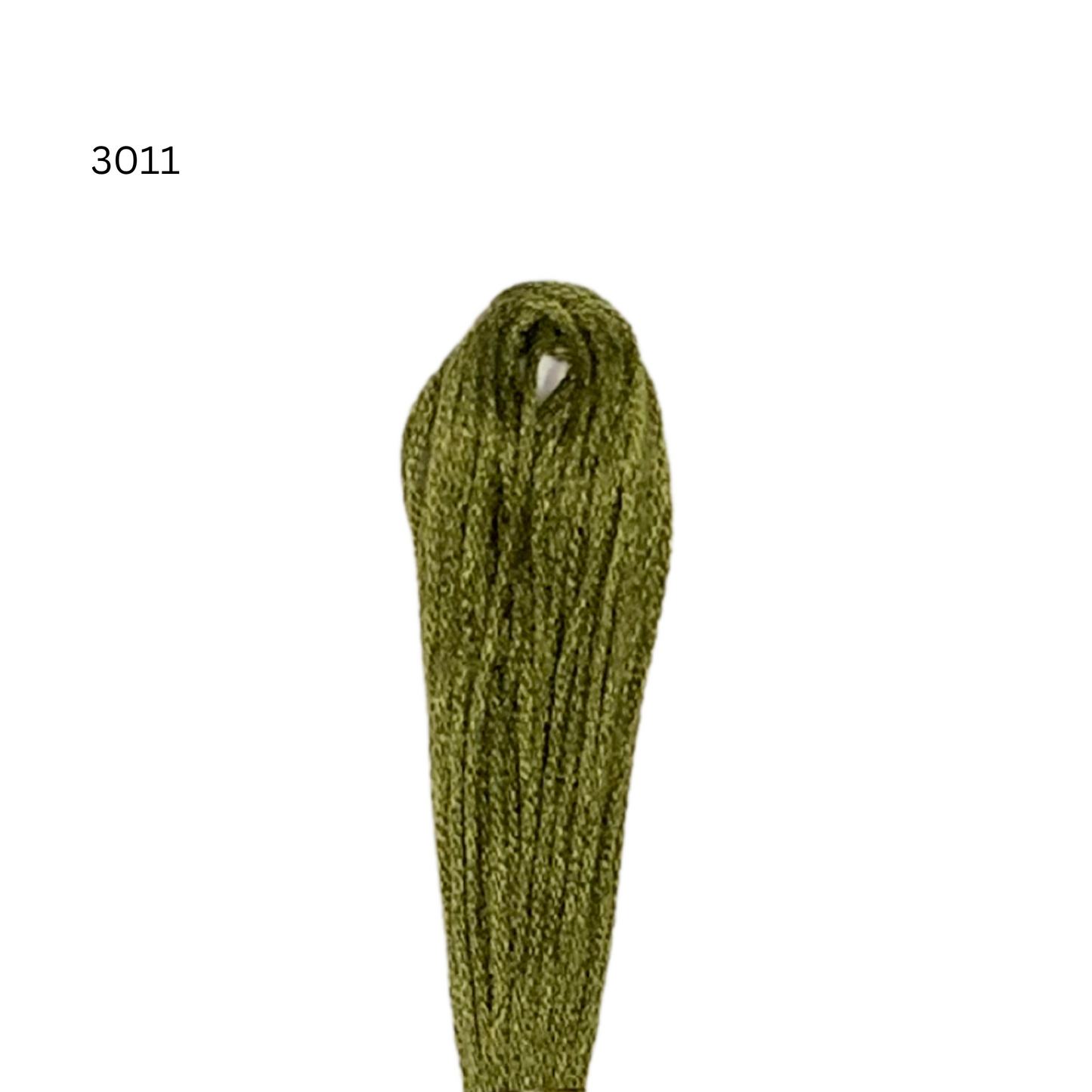 CXC #3011 - Vert kaki foncé - Fil de coton 6 brins