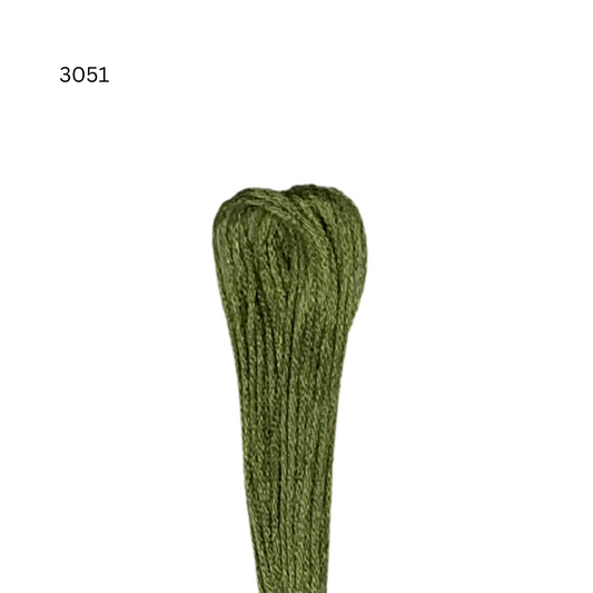 CXC #3051 - Vert-gris très foncé - Fil de coton à 6 brins