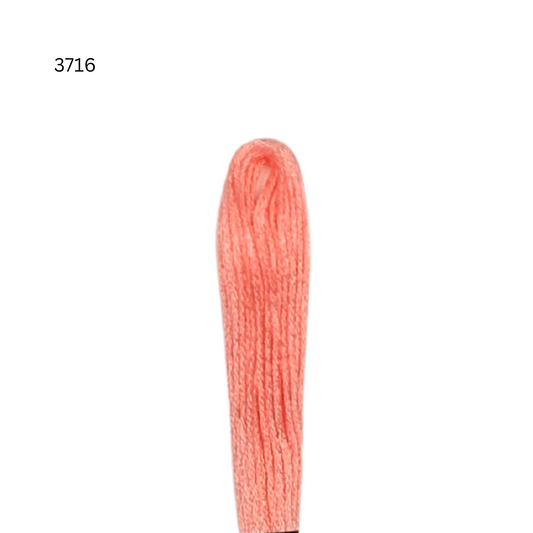 CXC #3716 - Rose poudré moyen - Fil de coton à 6 brins