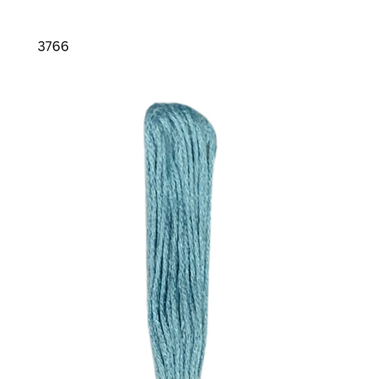 CXC #3766 - Bleu paon clair - Fil de coton 6 brins