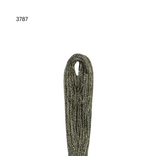 CXC #3787 - Brun foncé gris - Fil de coton à 6 brins