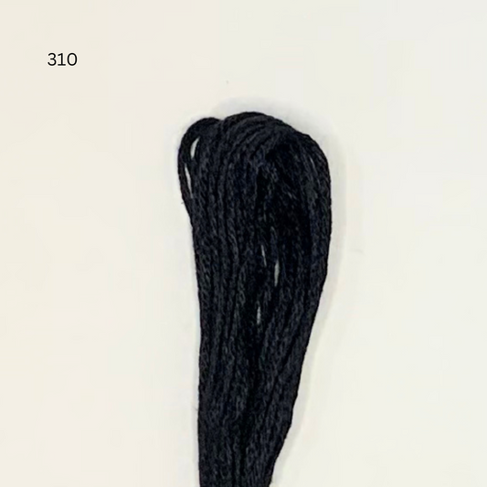 CXC #310 - Black - 6-Strand Cotton Floss