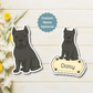 Custom Cane Corso Dog Magnet - Black | Personalized with Pet Name
