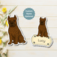Custom Cane Corso Dog Magnet - Brindle | Personalized with Pet Name