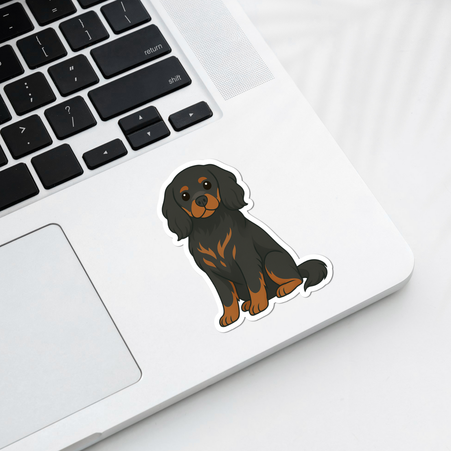 Custom Cavalier King Charles Dog Magnet - Black and Tan | Personalized with Pet Name | Cute Fridge Decor Gift