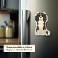 Custom Cavalier King Charles Dog Magnet / Bookmark - Tri-color