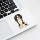 Custom Cavalier King Charles Dog Sticker - Tri-color | Personalized with Name