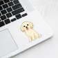 Custom Cavapoo Dog Sticker - Cream | Personalized with Name