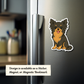 Custom Long Haired Chihuahua Dog Magnet / Bookmark - Black and Tan